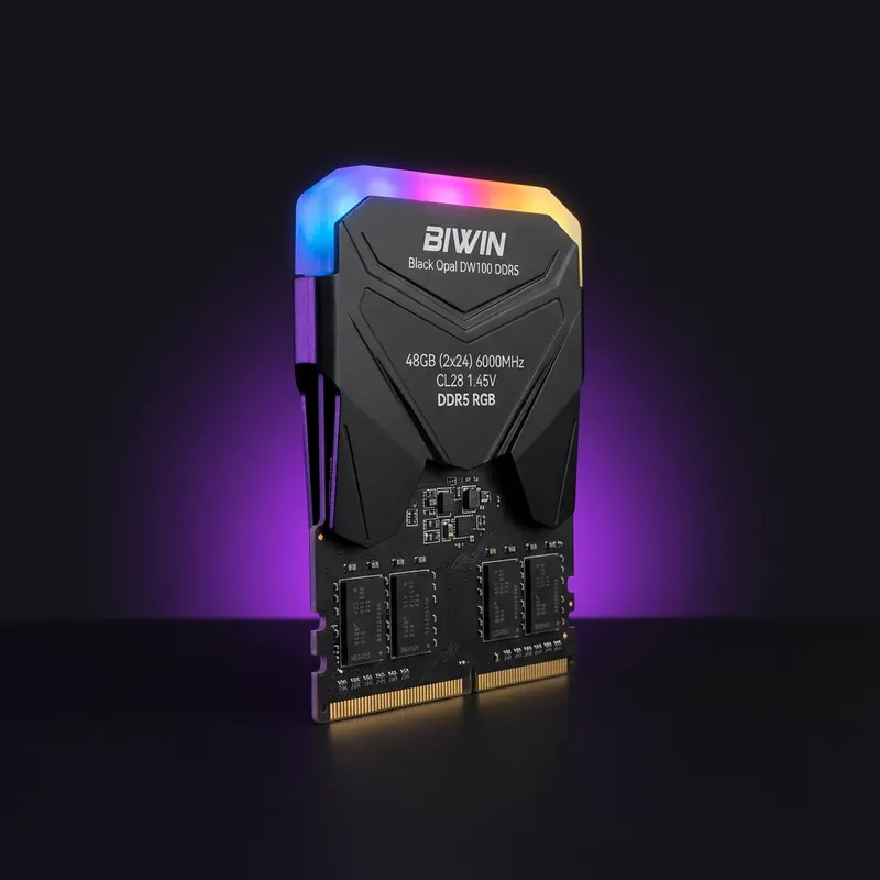 Biwin Black Opal DW100 DDR5 RGB 48GB (2x24) 6000 CL28