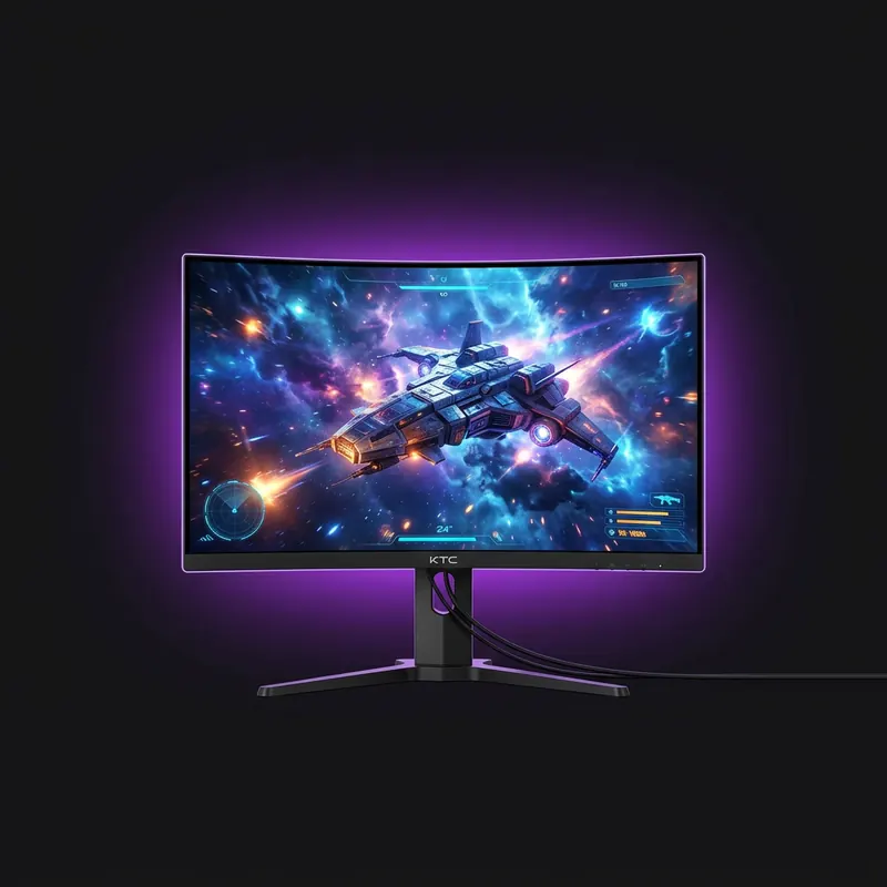 KTC 24" 180Hz Curved Frameless